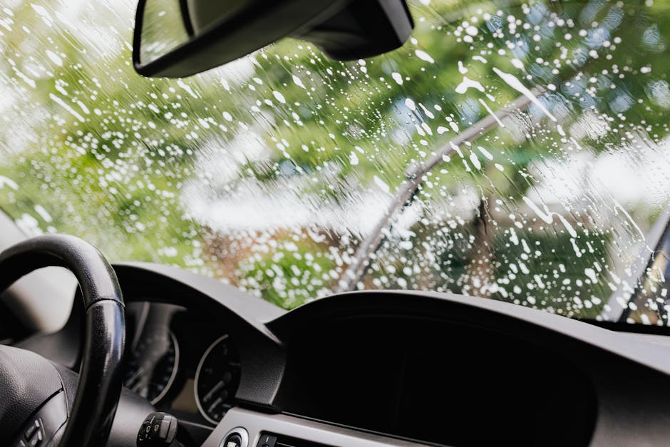 Broken windshield replacement process